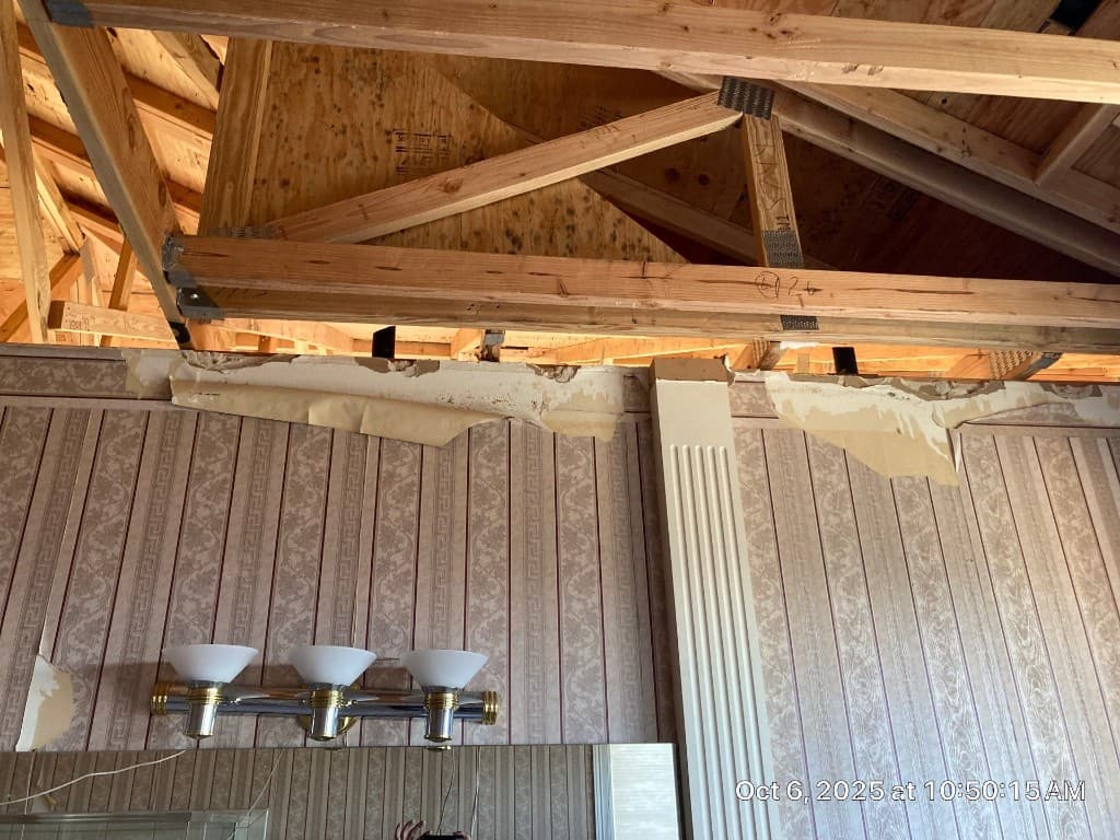 Framed wall access with rough-in routing during active repipe project